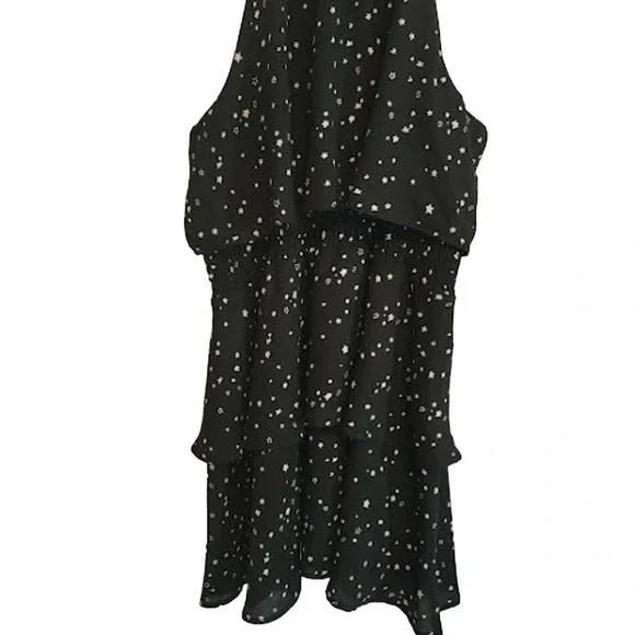 Mudpie -Pacey Star Galaxy Ruffle Flounce Dress - size large- NWOT - Picture 4 of 11